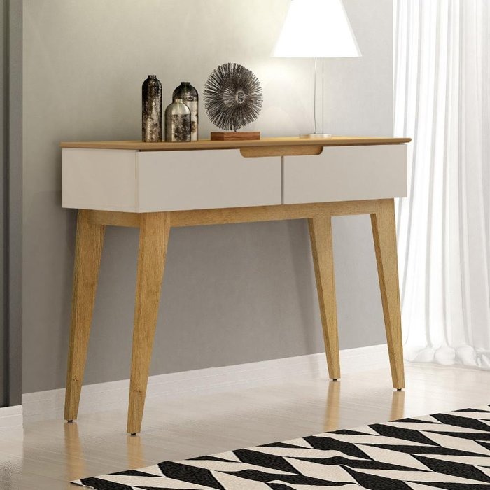 Aparador Off-White com Textura: Minimalismo Elegante - detalhe