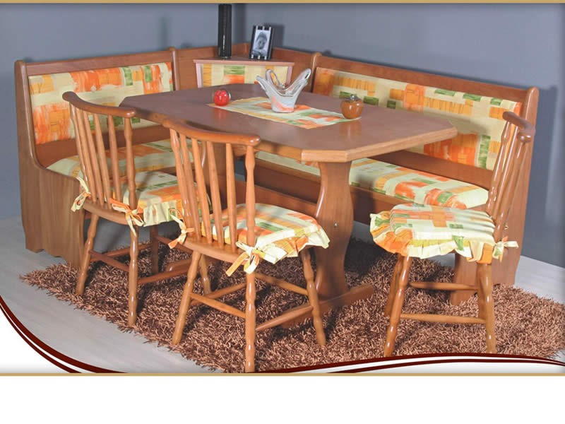 Canto Alemão Rústico com Madeira de Demolição e Texturas Naturais - ideia