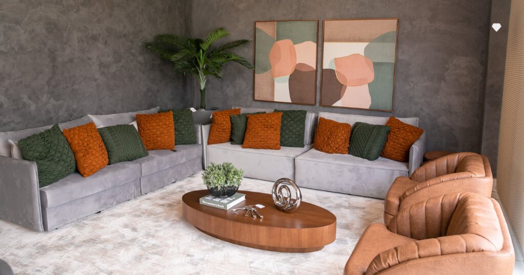 Cimento Queimado Colorido: Personalidade e Alegria nas Paredes - ideia