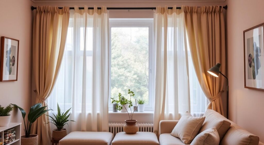 Cortinas em Degradê de Cores Neutras: Sofisticação Gradual - inspiração
