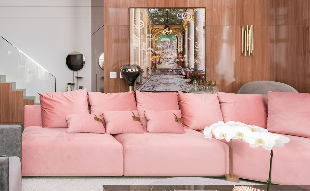 Glamour Retrô: Rosa Queimado e Dourado para um Toque Sofisticado - inspiração