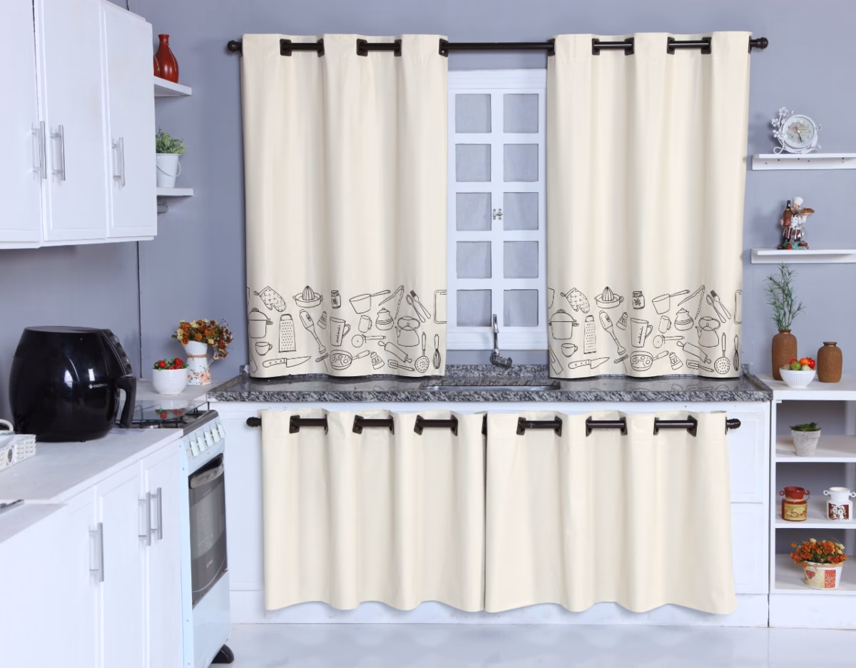 Cortina Blackout: Privacidade e Controle da Luz - ideia