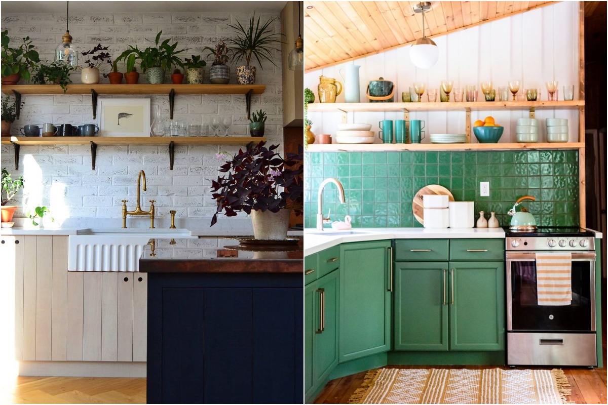 Com Prateleiras Abertas e Utensílios à Mostra: Praticidade e Estilo Lado a Lado - detalhe