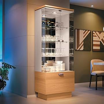 Cristaleira Bipartida com Adega Climatizada: Para os Amantes de Vinho - detalhe