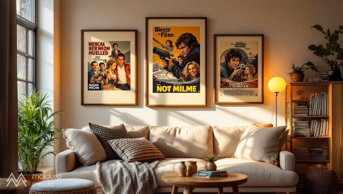 Paredes que Contam Histórias: Decoração com Fotos e Posters - ideia