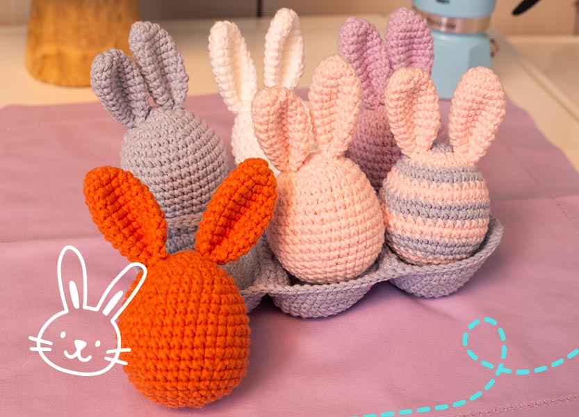 Coelhos de Crochê: Charme Artesanal para a Decoração - inspiração