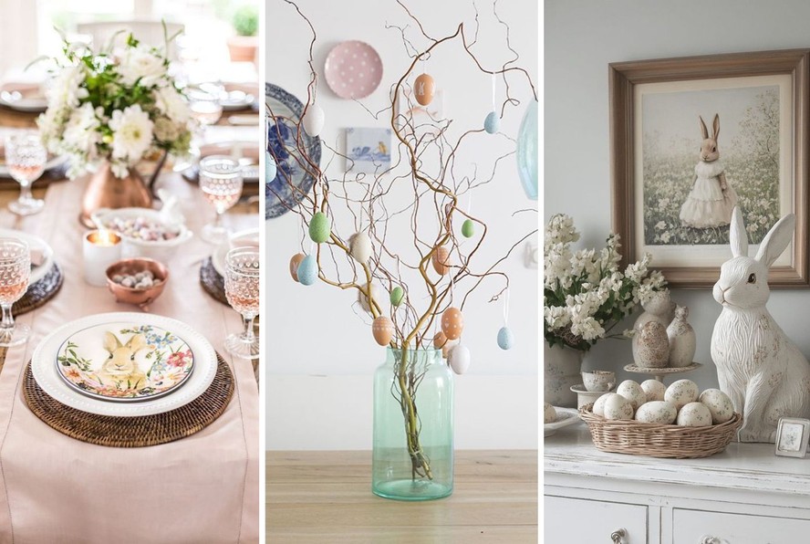 Páscoa Sustentável: Decoração Criativa com Materiais Reciclados e Elementos Naturais - ideia