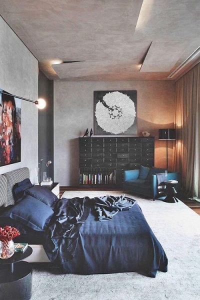 Refúgio Urbano com Cimento Queimado e Toques Industriais - detalhe