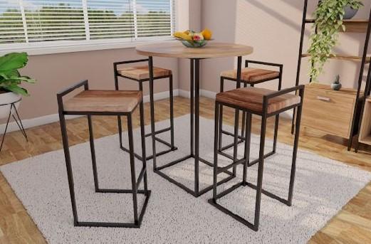 Com Móveis de Ferro e Madeira Rústica: A Combinação Perfeita - detalhe