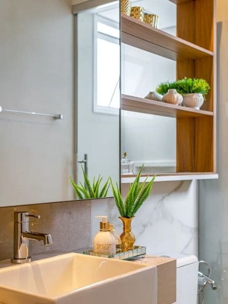 Banheiro pequeno decorado: 45 ideias ...