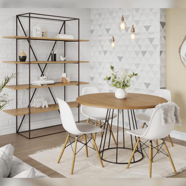 Rústico Moderno com Detalhes em Ferro e Madeira - ideia