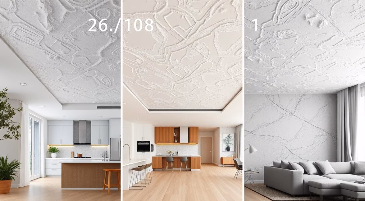 Com Textura 3D: Um Toque de Arte no Seu Teto - detalhe