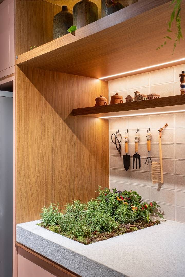 Integrado à Decoração da Cozinha: Praticidade e Beleza ao Alcance da Mão - ideia