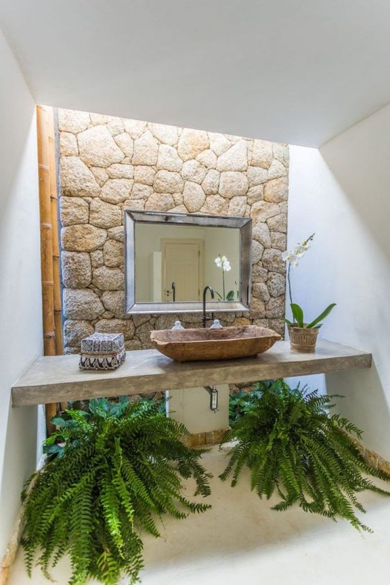 Kit Banheiro Rústico: Conexão com a Natureza - detalhe