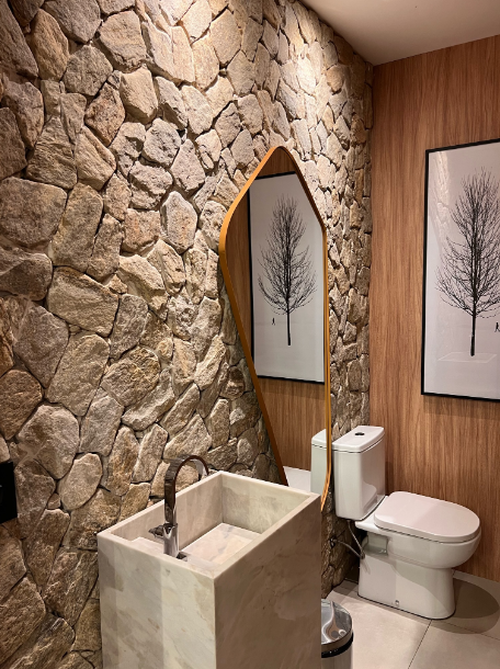 Toque de Natureza: Lavabo com Plantas Suspensas e Frescor - detalhe