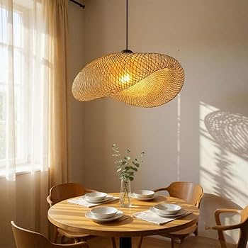 Luminária Pendente de Bambu: Leveza Natural - inspiração