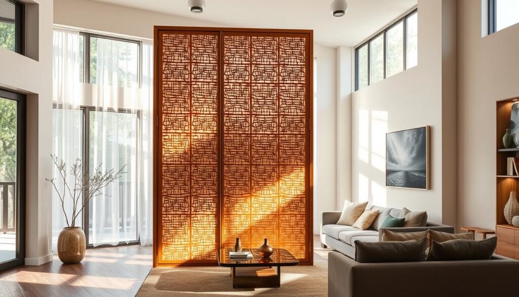 Marcenaria Biombo: Dividindo Espaços com Elegância e Originalidade - ideia