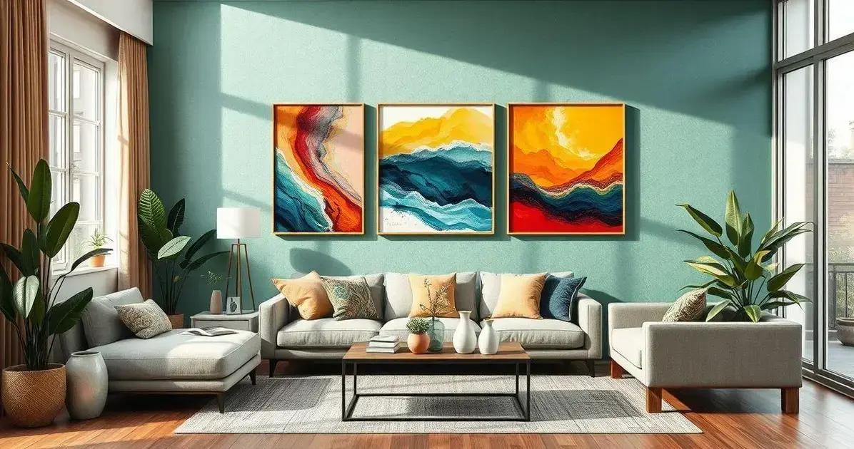 Paredes Cheias de Vida com Quadros e Posters - ideia