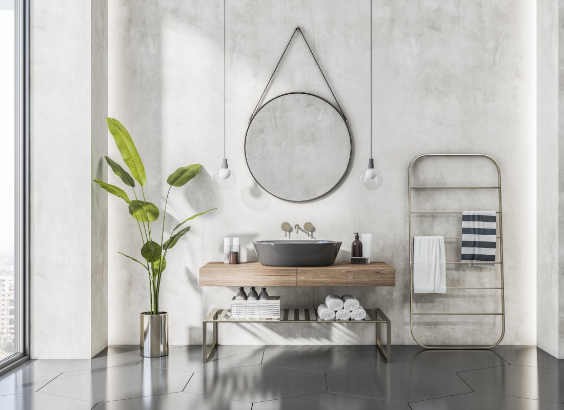 Reforma Criativa com Cimento Queimado: Moderno e Acessível! - detalhe