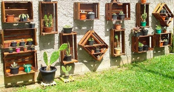 Jardim Vertical: Caixotes como Hortas e Jardins Suspensos - inspiração