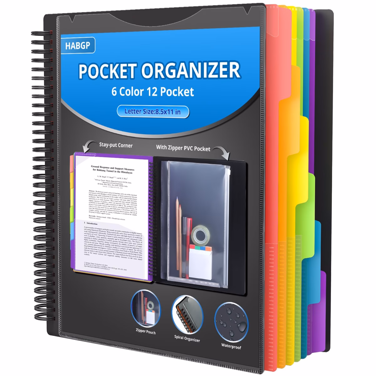 Fichário Personalizado com Divisórias Temáticas - detalhe