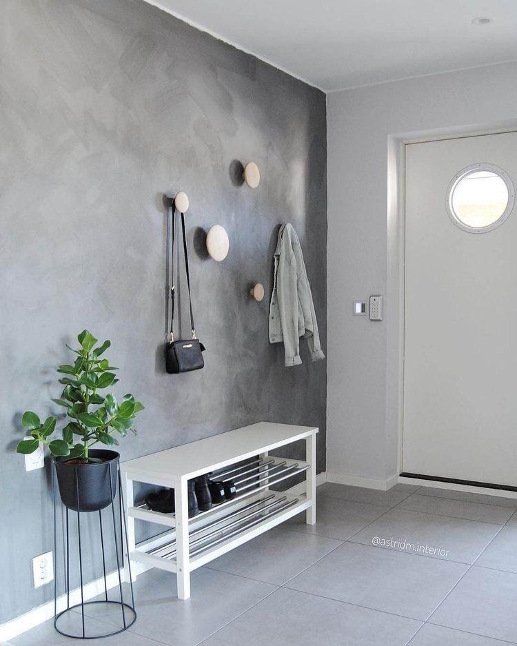 Minimalismo Elegante: Cimento Queimado Cinza Claro com Detalhes em Preto - detalhe