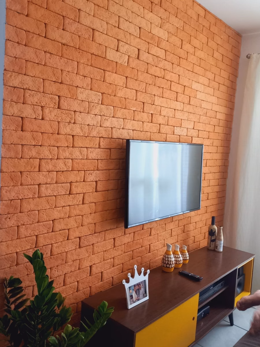 Textura e Cor com Tijolinhos Rústicos Coloridos - inspiração