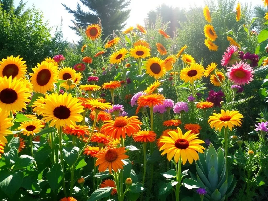 Jardim Vibrante: Onze-Horas Colorindo Bordas e Canteiros Ensolarados - ideia