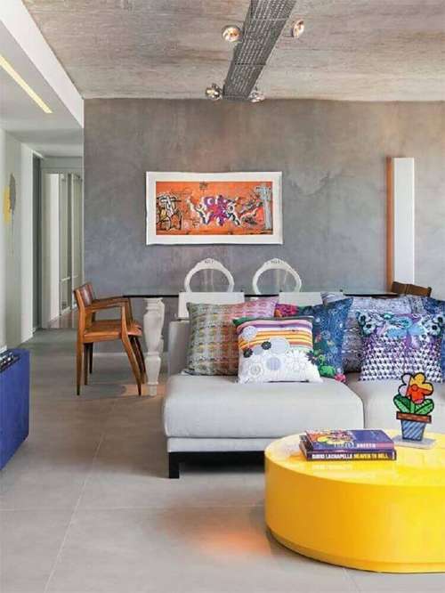 Explosão de Cores: Cinza Como Base Para Uma Decoração Alegre - detalhe