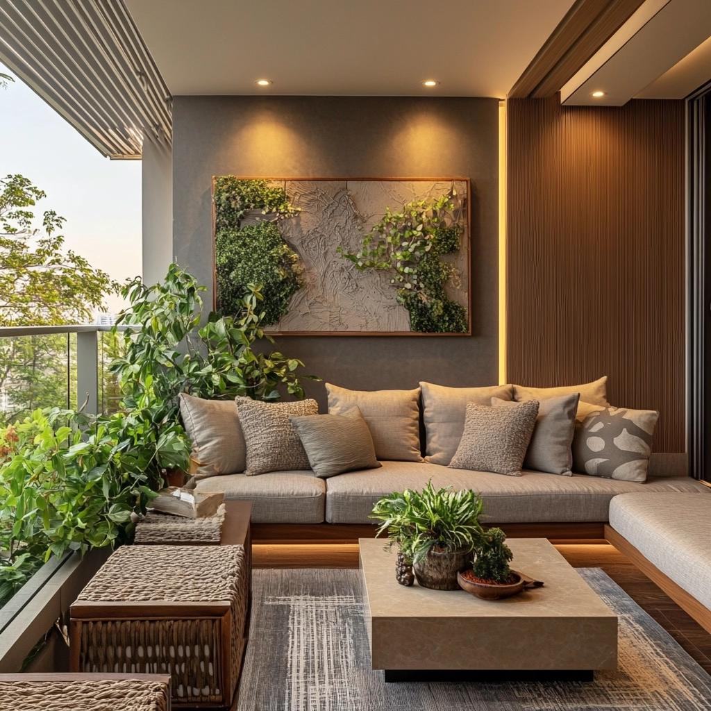 Com Integração à Varanda e Plantas Pendentes - ideia