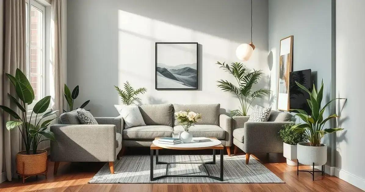 Memórias à Vista: Sala de Estar Pequena Decorada com Galeria de Fotos Personalizada - detalhe