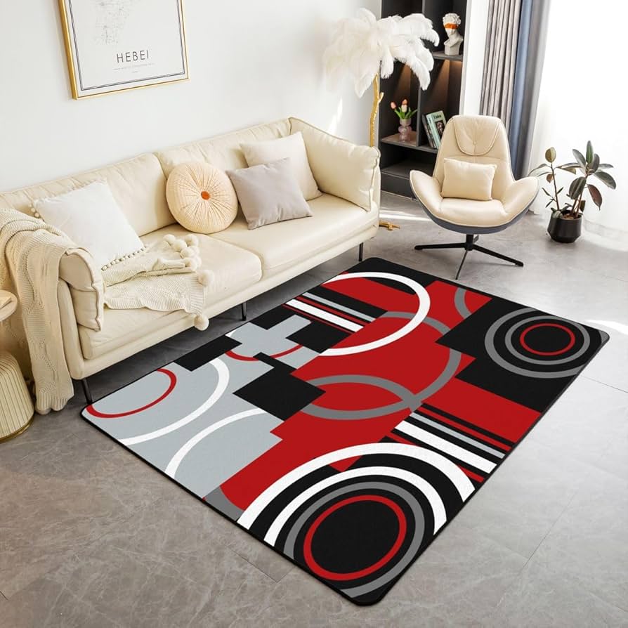 Geometria Moderna: Tapetes com Padrões Geométricos para um Espaço Contemporâneo - detalhe