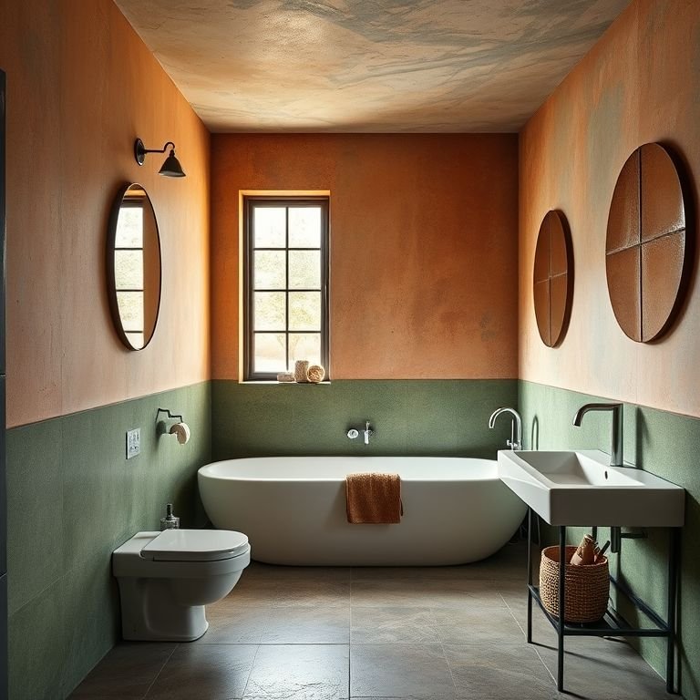 Cimento Queimado Colorido: Personalidade Vibrante - inspiração