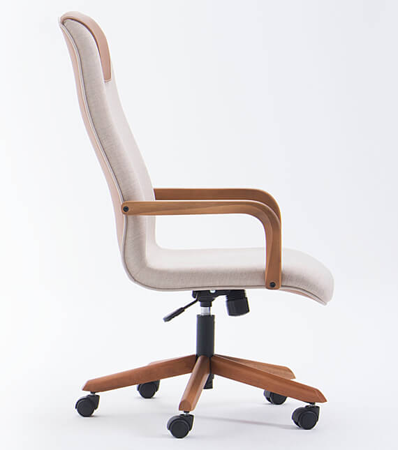 Cadeira de Escritório Minimalista em Madeira Clara - ideia