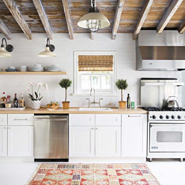 Cozinha Boho Moderna com Eletrodomésticos Vintage - ideia