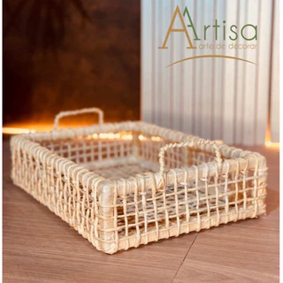 Organização com Estilo Usando Cestas de Fibra Natural - ideia