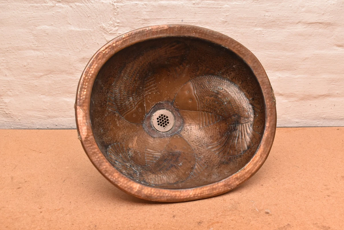 Cuba Rústica de Cobre Envelhecido: Charme do Passado - detalhe