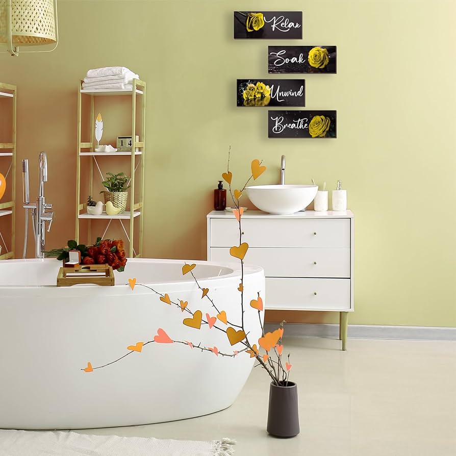 Com Plantas e Toalhas Amarelas - ideia