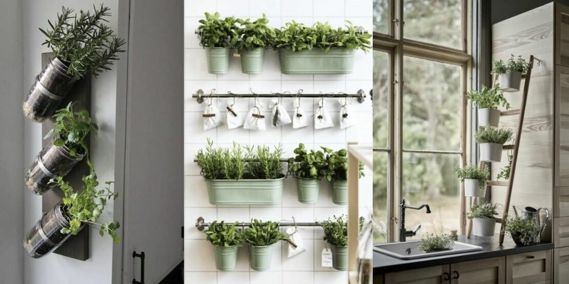 Horta Suspensa: Temperos Frescos e Decoração Sustentável na Sua Janela - detalhe