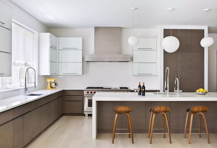 Estilo Minimalista: Cozinha Clean com Bancada de Quartzo - detalhe