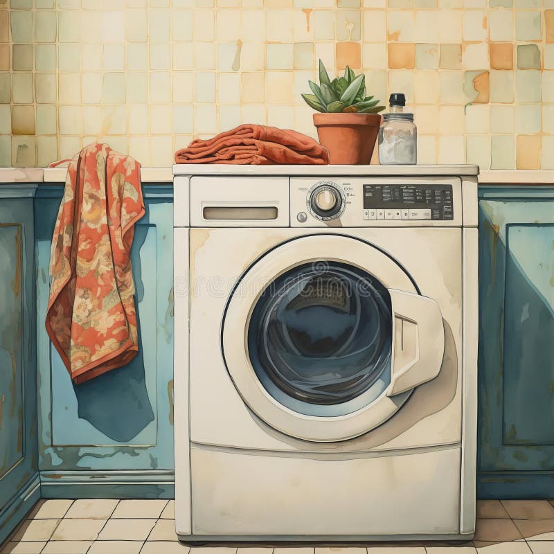 Lavanderia Vintage: Charme Retrô com Detalhes Nostálgicos - ideia