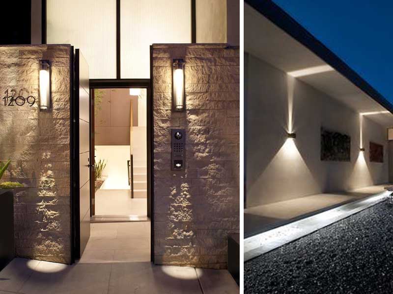 Iluminação Cênica com Arandelas: Ambientes Aconchegantes à Noite - inspiração