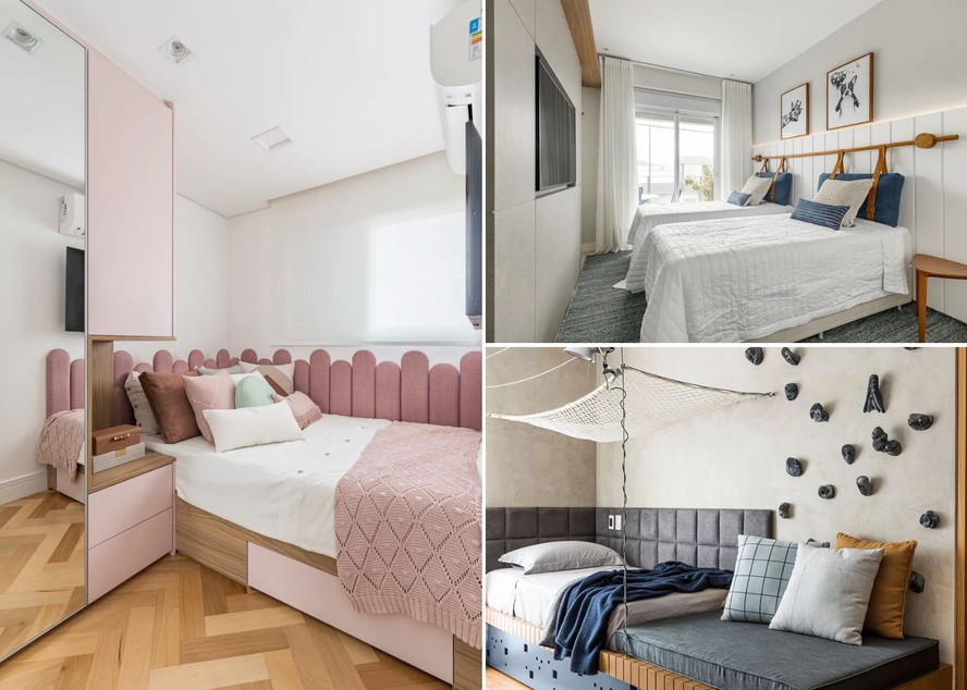 Decoração Moderna com Cama Box e Painel Acolchoado - ideia