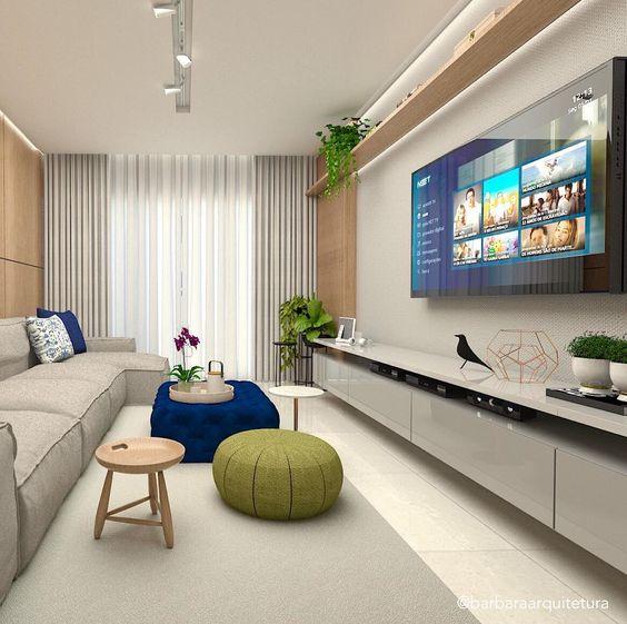 65 ideias de salas de TV decoradas ...