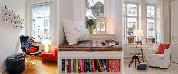 Cantinho de Leitura Vintage: Poltrona Confortável e Luminária Charmosa - detalhe