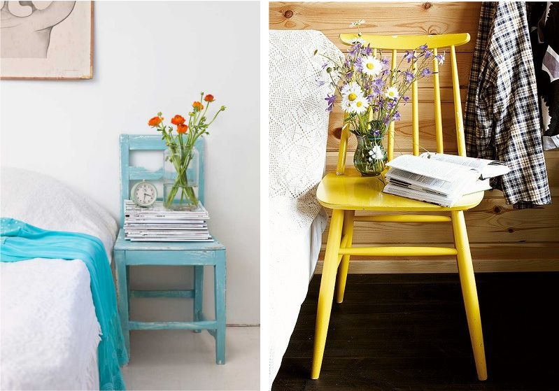 Mesa de Cabeceira Vintage com Decoupage Floral: Um Toque Romântico - ideia