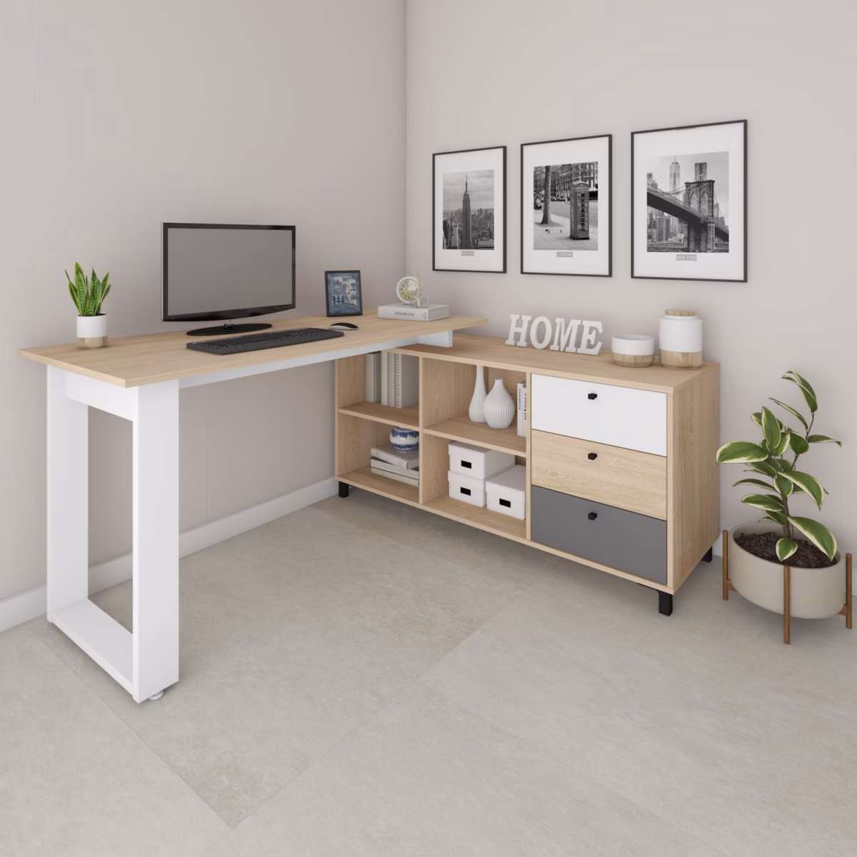 Escrivaninha com Pallets: Sustentabilidade e Estilo Rústico Acessível - detalhe