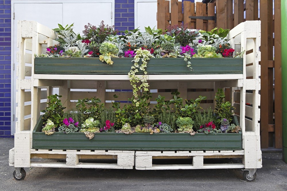 Jardins Verticais em Pallets: Sustentabilidade e Estilo - ideia