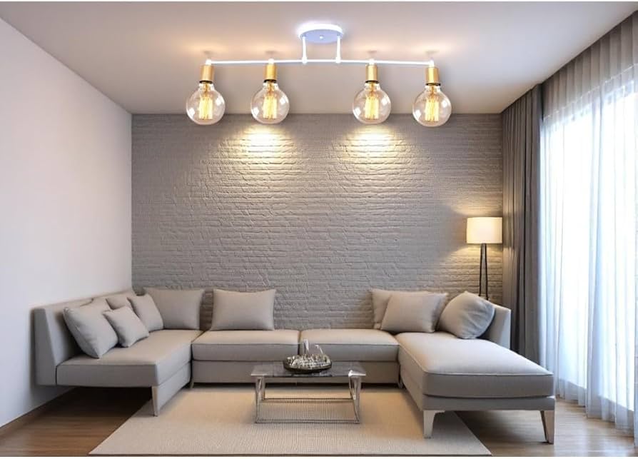 Toque Industrial com Trilhos Eletrificados e Lâmpadas de Filamento - inspiração