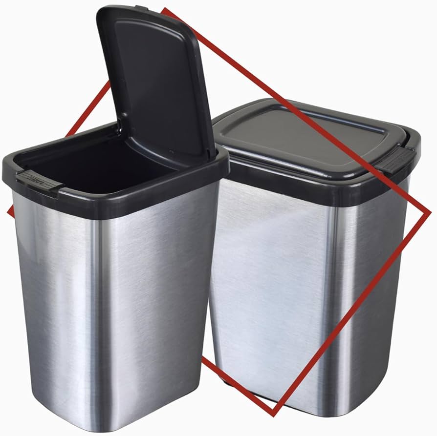 Lixeira com Adesivo Lousa para Mensagens: Personalização Divertida - ideia